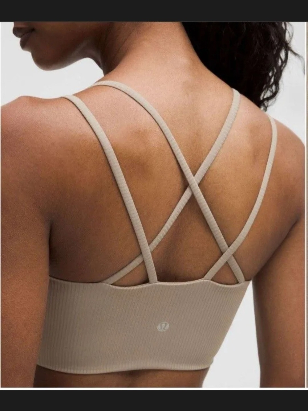 NWT Lululemon Like a Cloud Ribbed Longline Bra *Light Support B/C Cup Size 4 - Picture 2 of 3